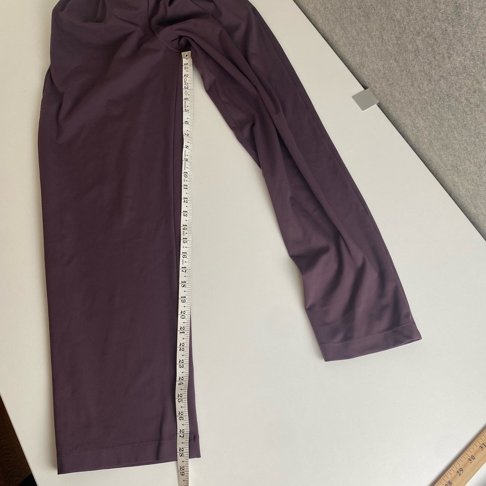 Halara Pants Womens Small Purple High Waisted Flare Pleated Pockets Workwear EUC - Picture 8 of 10